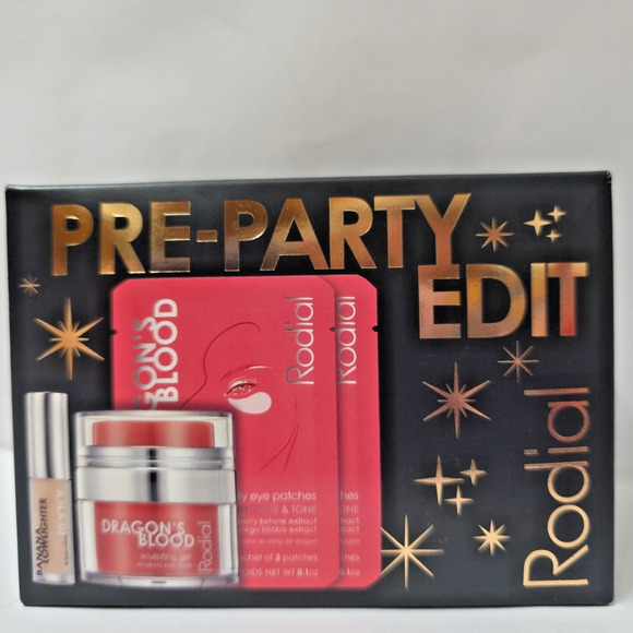 Rodial Dragon's Blood Little Pre-Party Kit Sculpt Gel Glow 100% Sealed Authentic